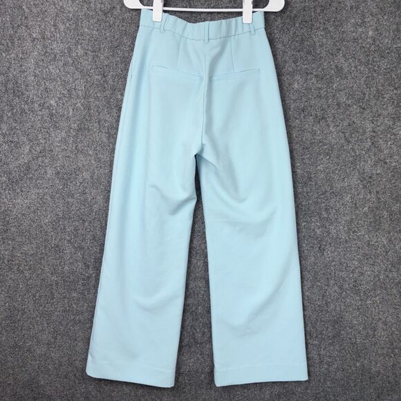 Abercrombie & Fitch Light Blue Wide-Leg Pants - Picture 2 of 10